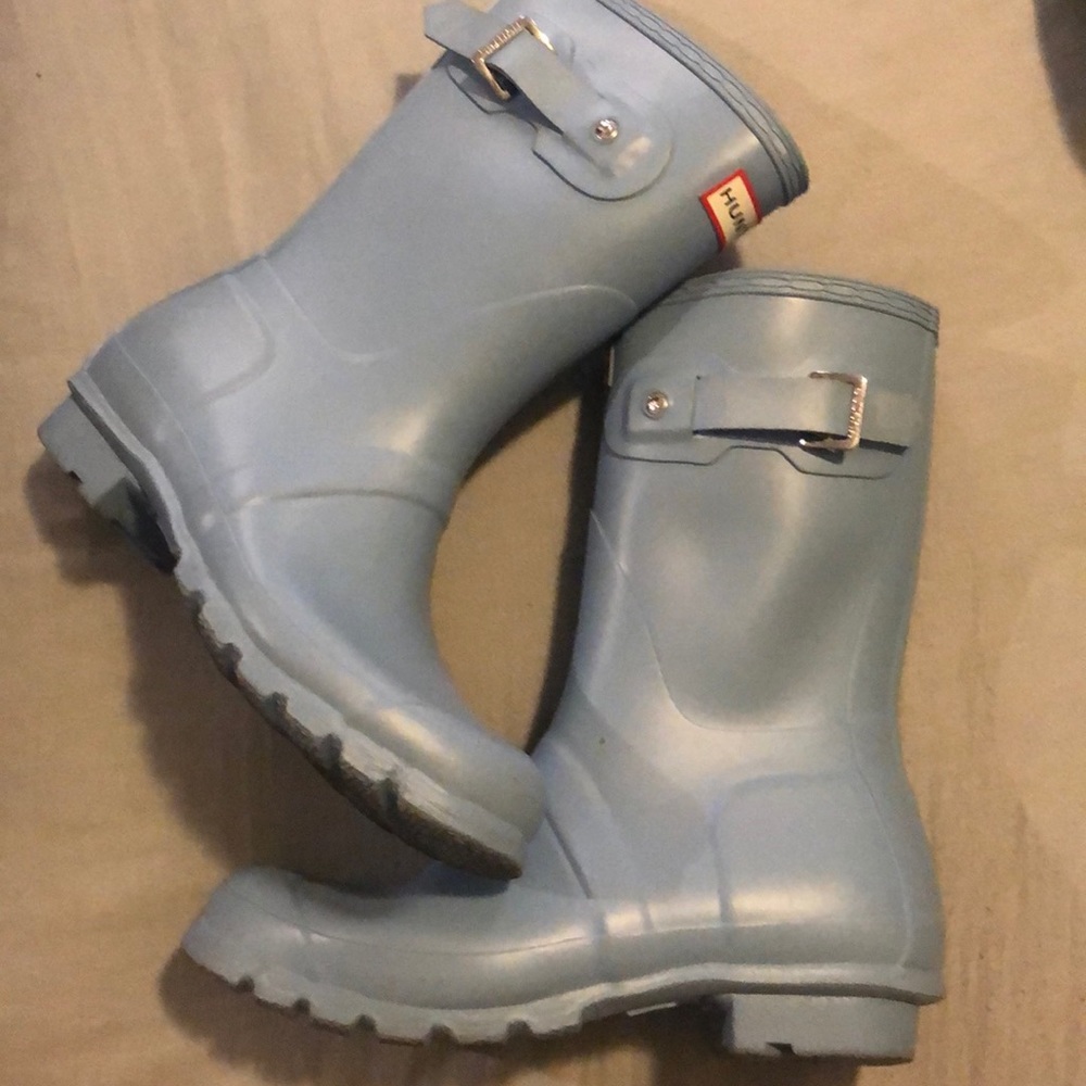 Short hunter boots size 7 worn twice